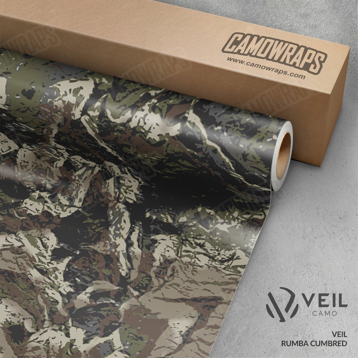 Veil Rumba Cumbred Camo Vinyl Wrap