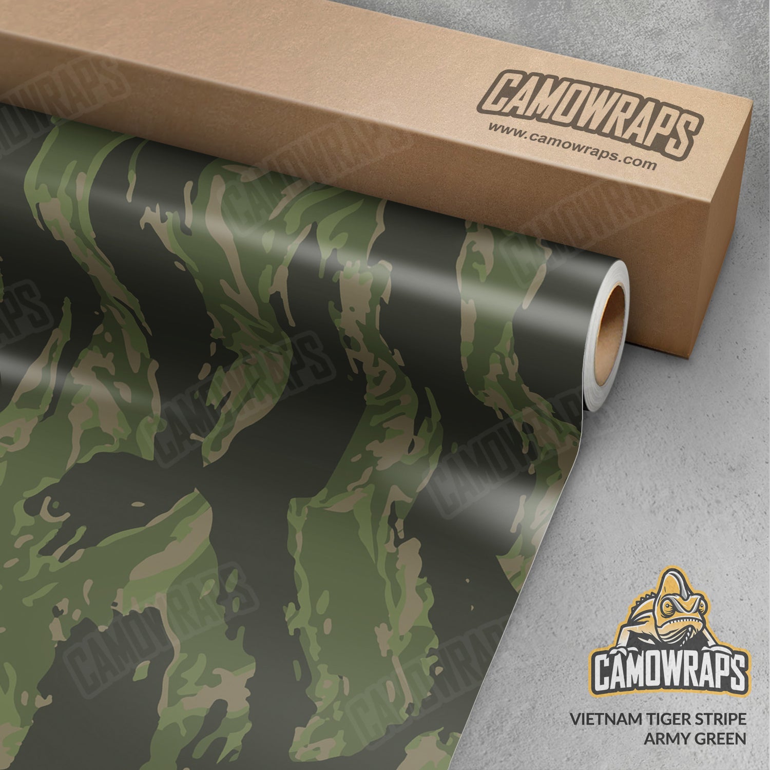 Vietnam Tiger Stripe Army Green Camo Vinyl Wrap