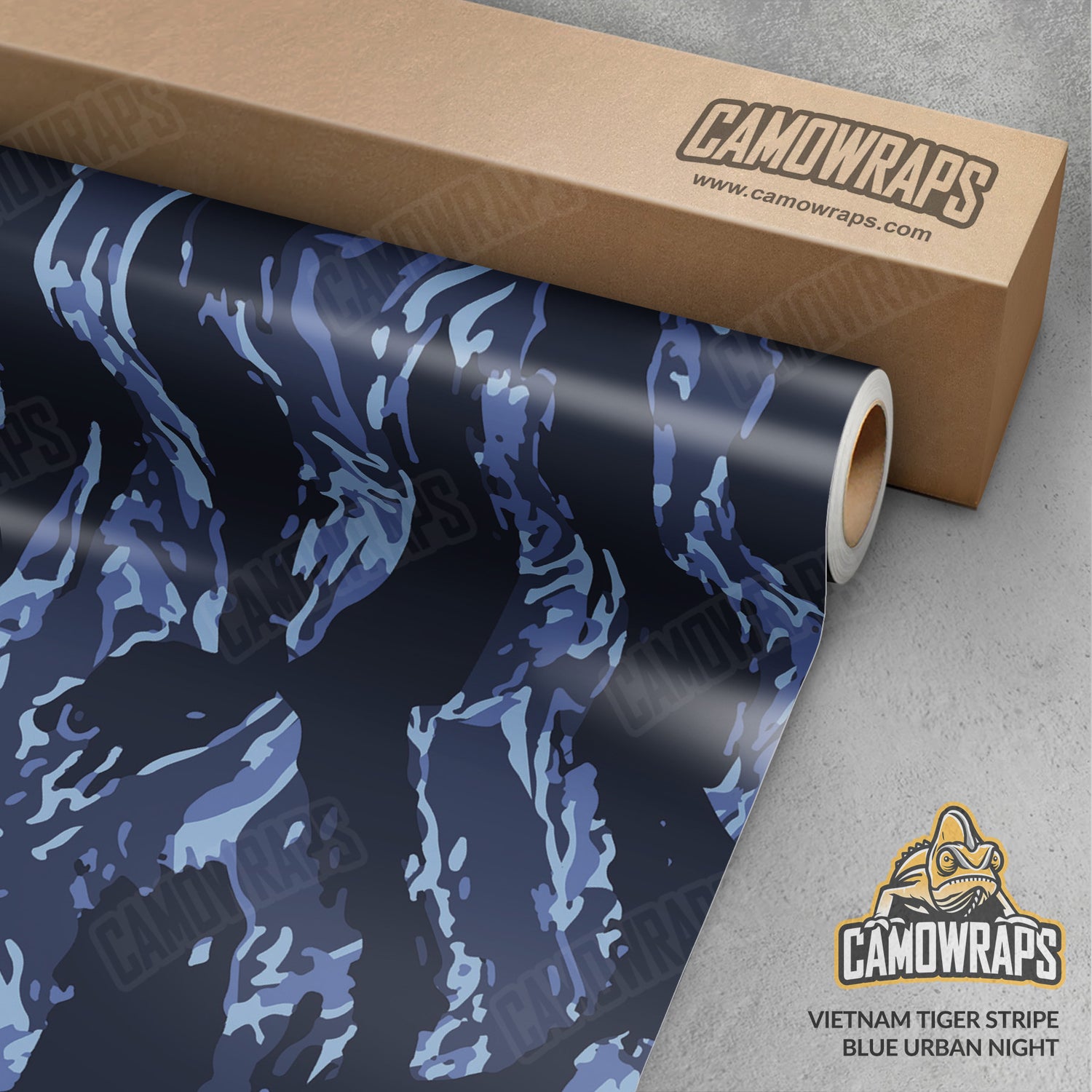 Vietnam Tiger Stripe Blue Urban Night Camo Vinyl Wrap