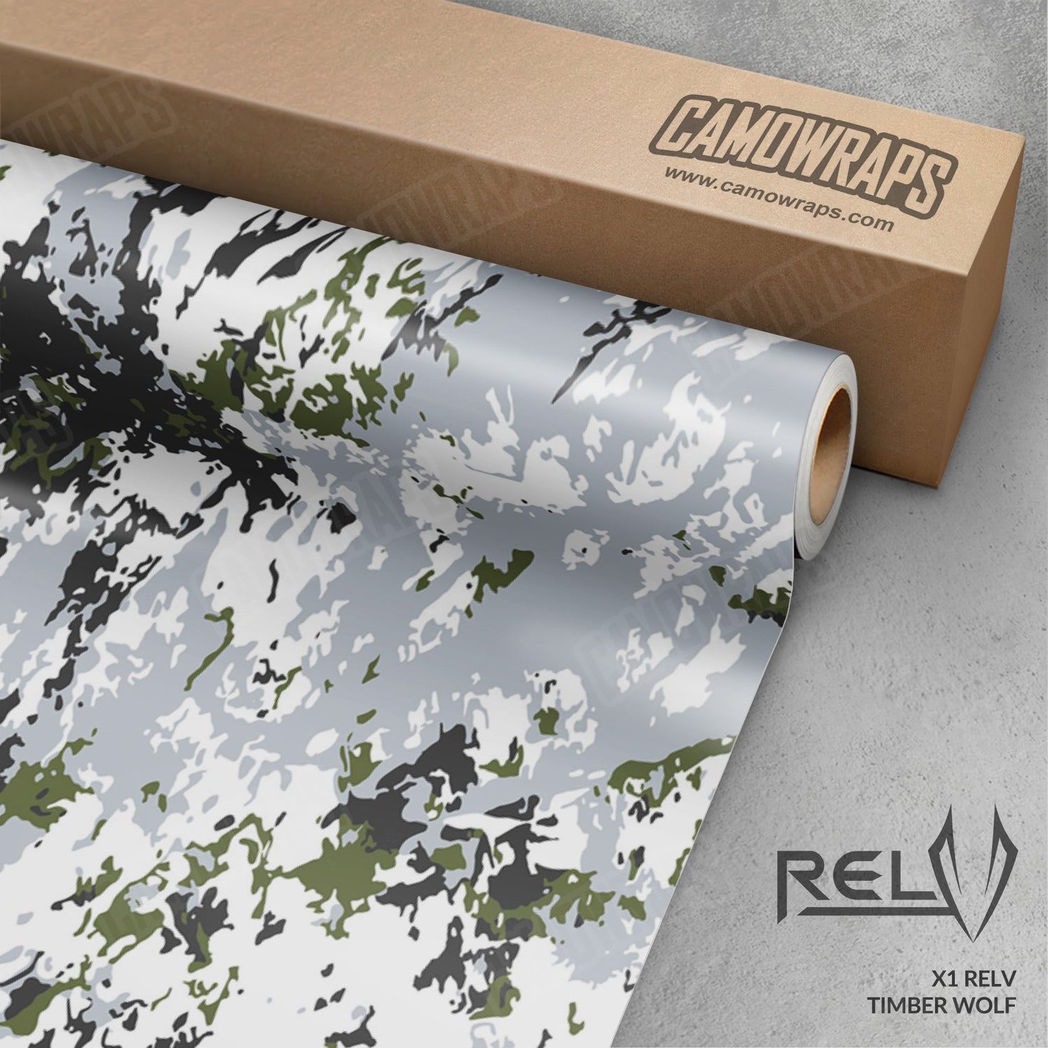 X1 RELV Timber Wolf Camo Vinyl Wrap