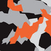 Shotgun Erratic Orange Tiger Camo Gun Skin Vinyl Wrap