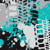 Shotgun Tire Splatter Tiffany Blue Tiger Camo Gun Skin Vinyl Wrap