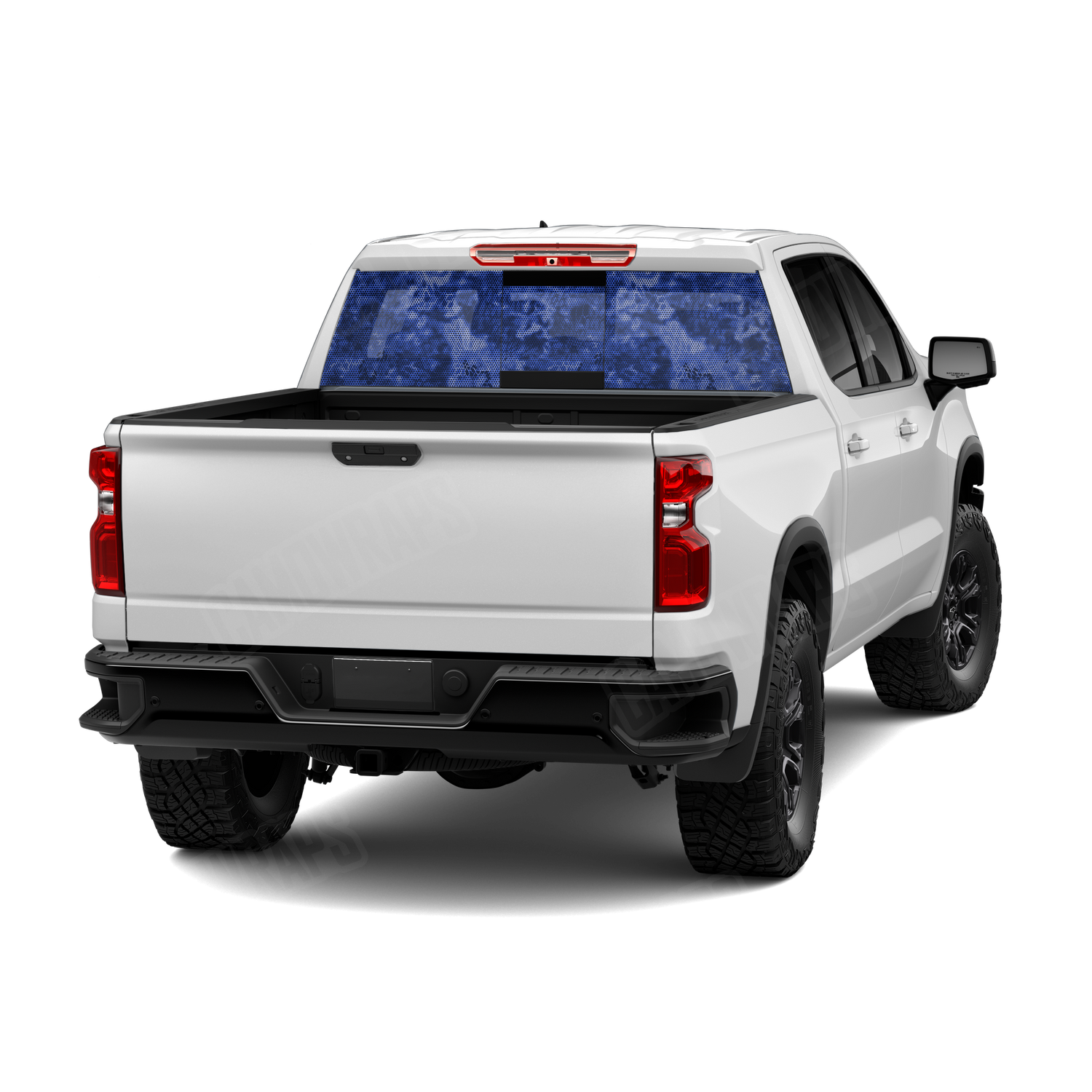 Kryptek Blue Camo Rear Window Graphic