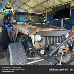 seductve tan camo jeep wrap