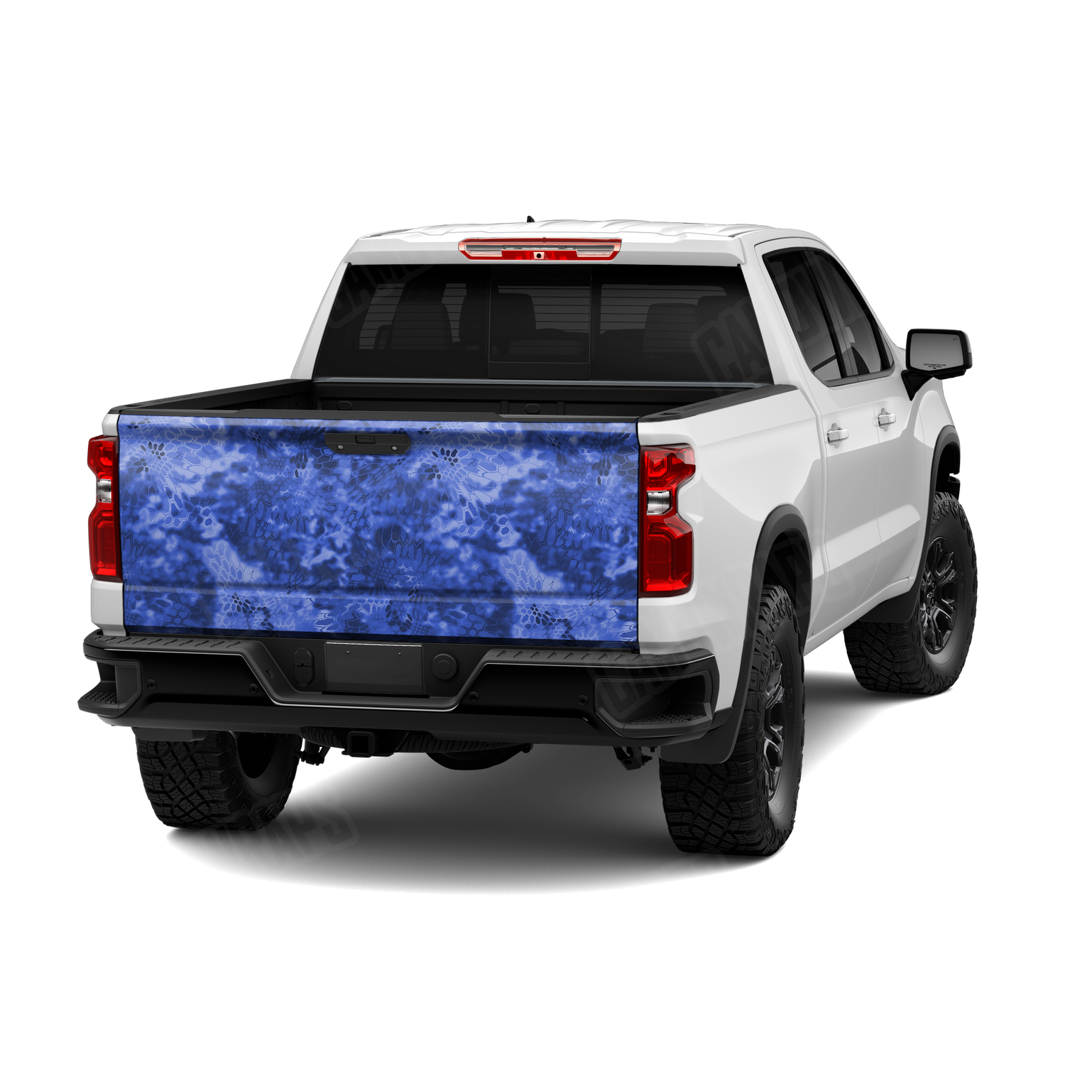 Kryptek Blue Camo Tailgate Vinyl Wrap