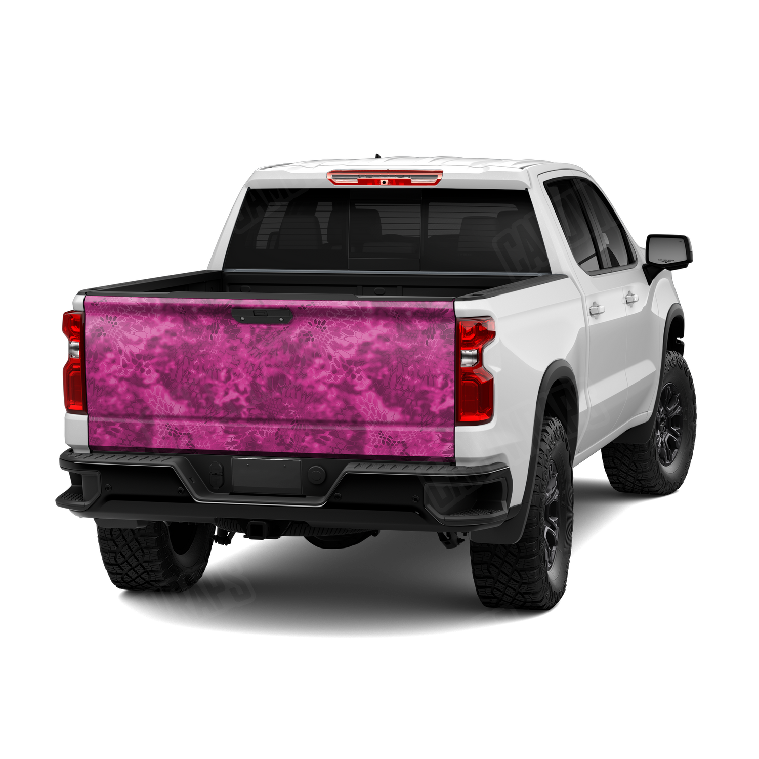 Kryptek Magenta Camo Tailgate Vinyl Wrap