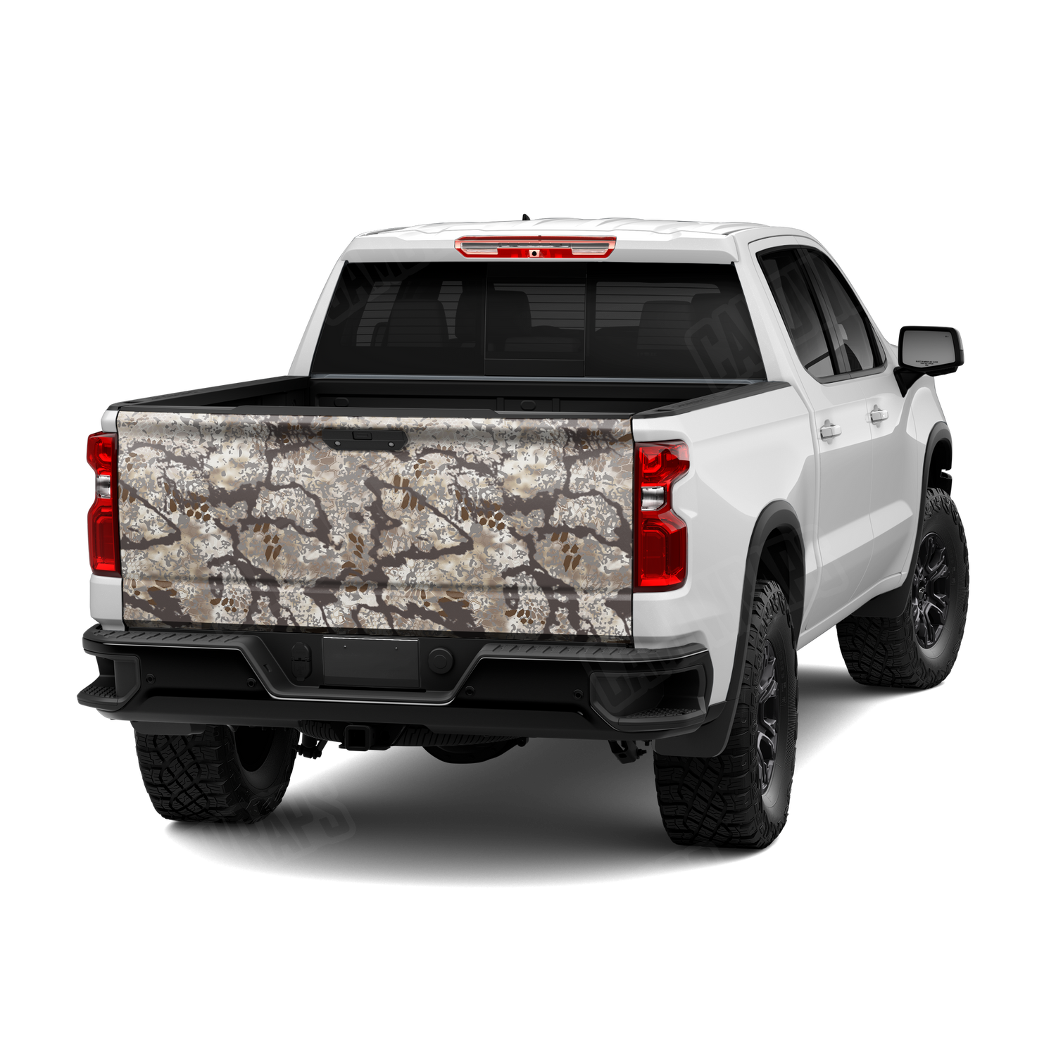 Kryptek Obskura Driftwood Camo Tailgate Vinyl Wrap