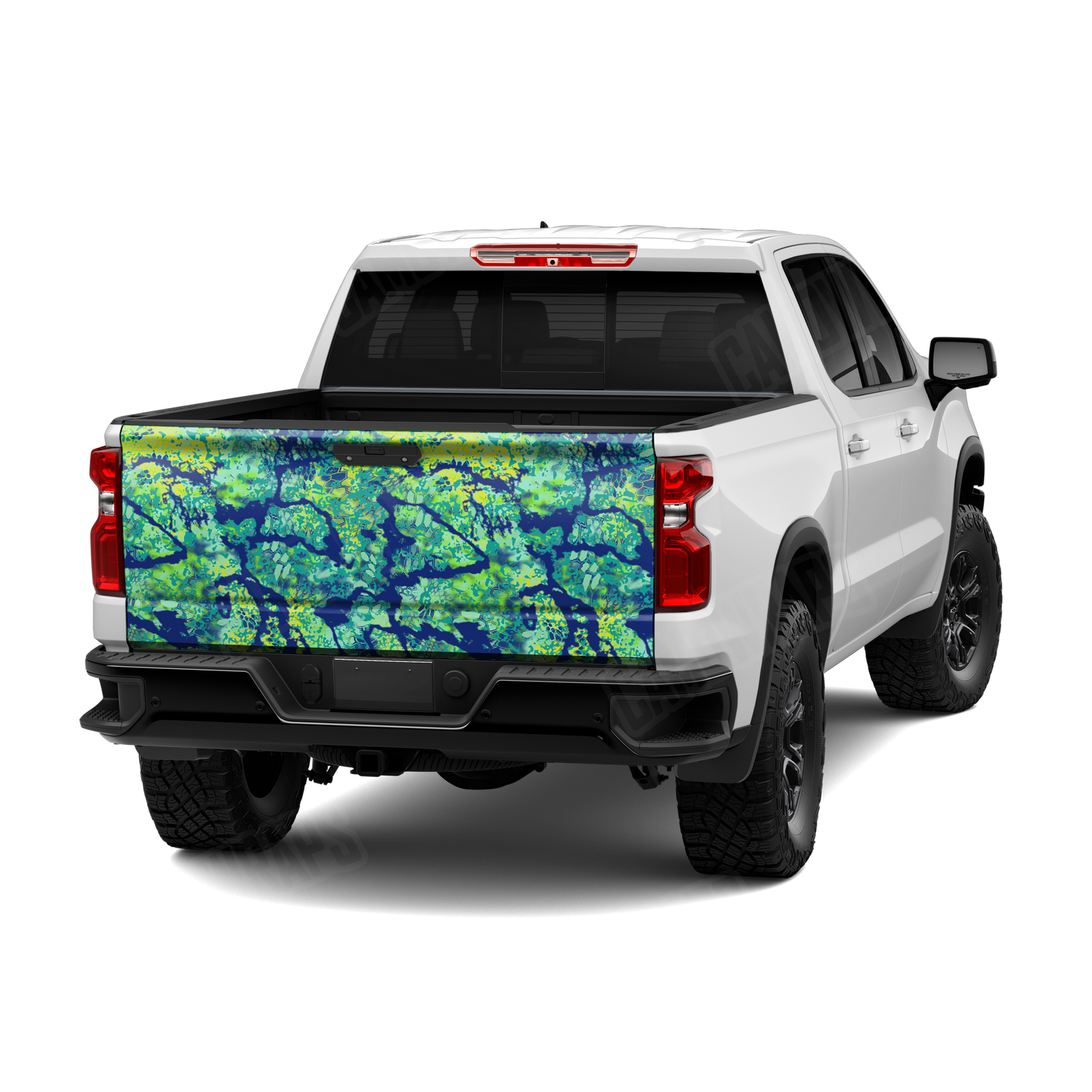 Kryptek Obskura MahiMahi Camo Tailgate Vinyl Wrap