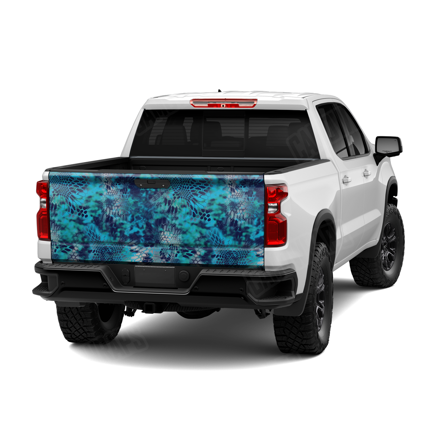 Kryptek Pontus Camo Tailgate Vinyl Wrap