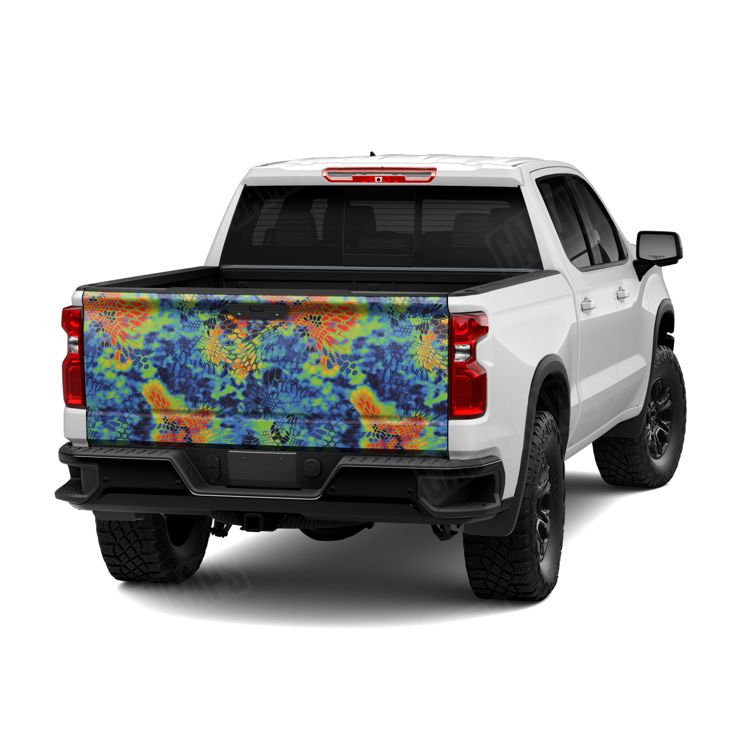 Kryptek Thermal Camo Tailgate Vinyl Wrap