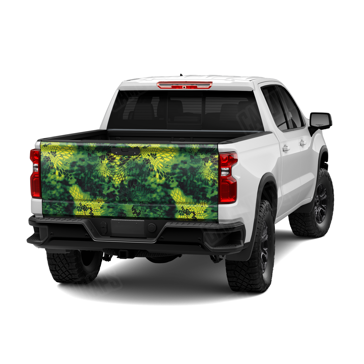 Kryptek Toxic Waste Camo Tailgate Vinyl Wrap