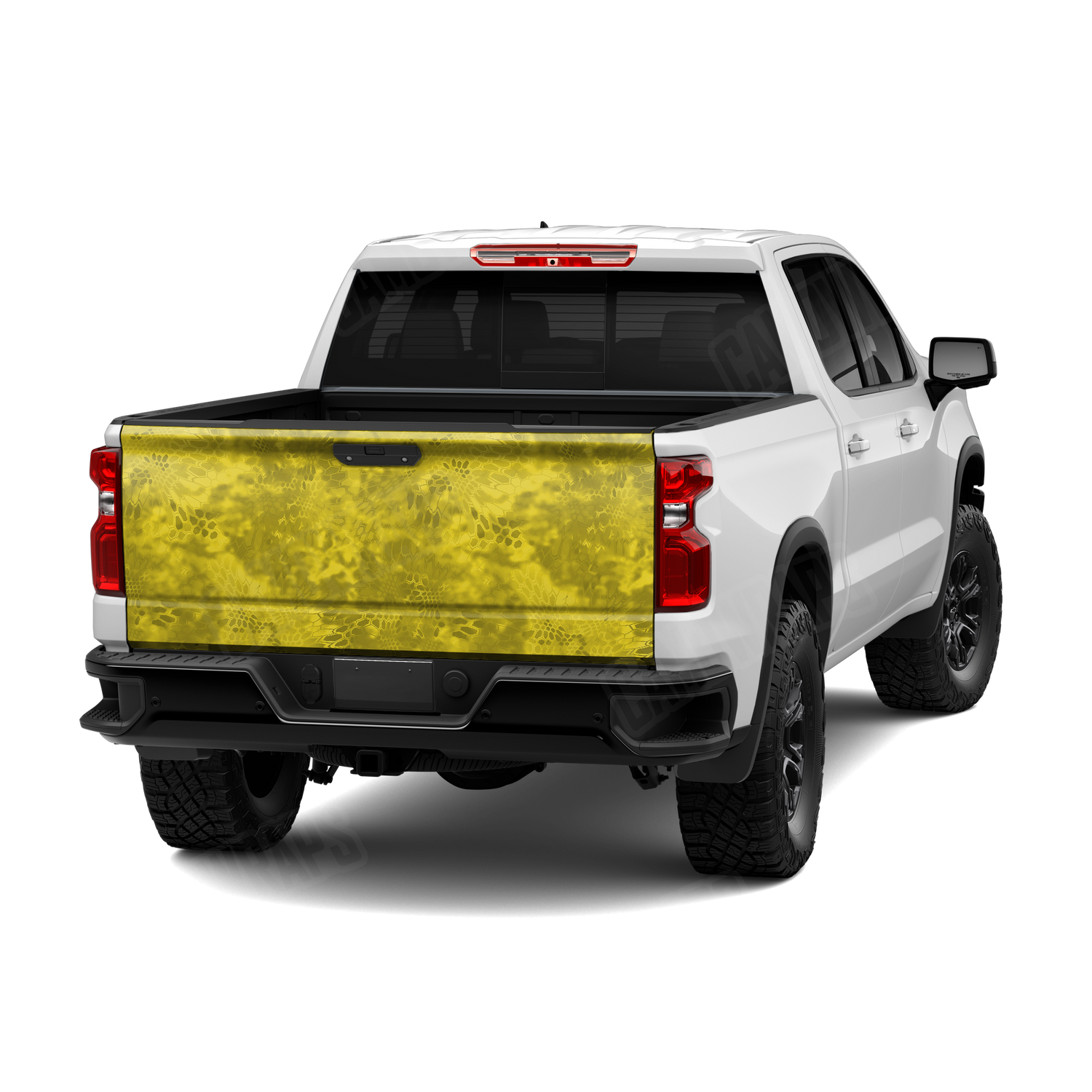 Kryptek Yellow Camo Tailgate Vinyl Wrap