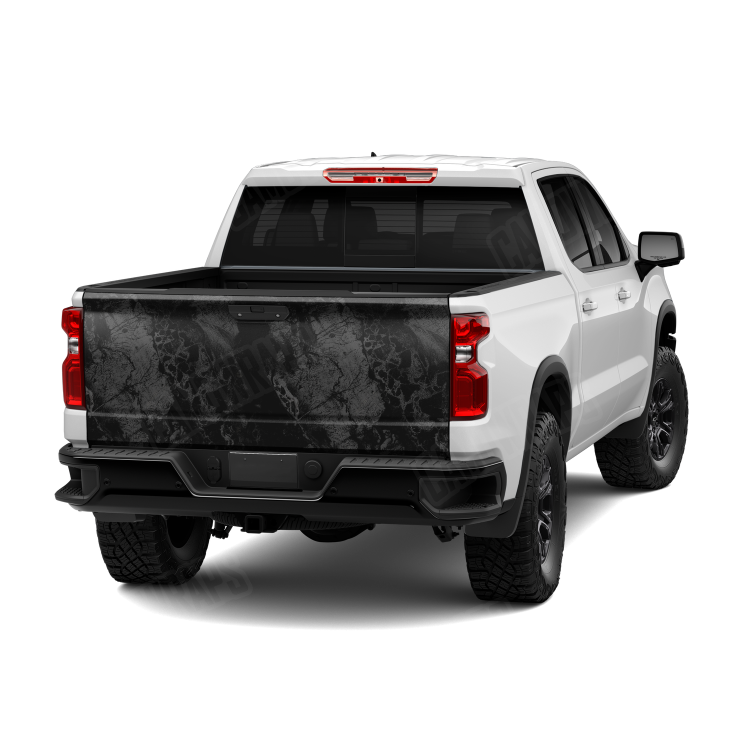 Realtree WAV3 Black Camo Tailgate Vinyl Wrap