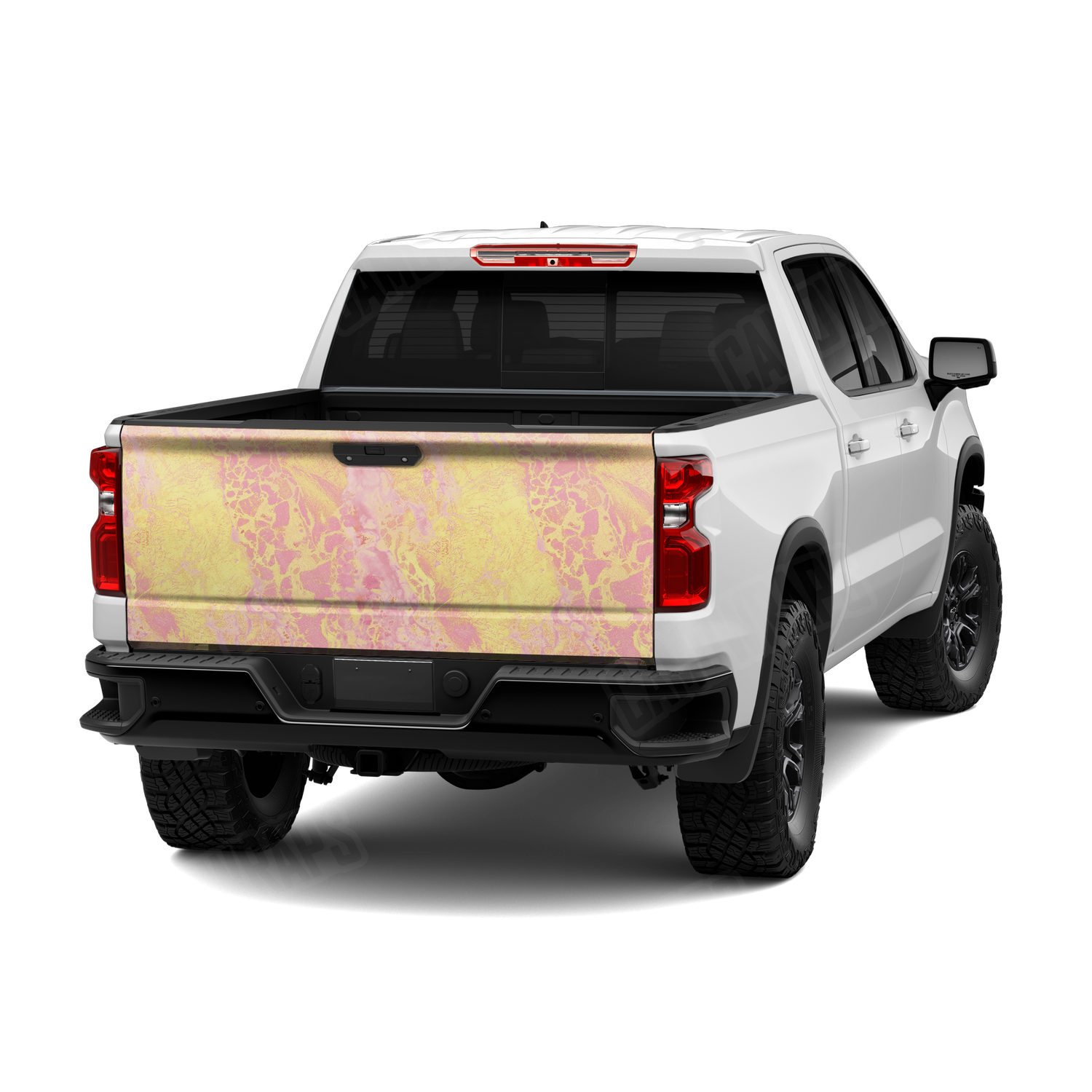 Realtree WAV3 Strawberry Lemonade Camo Tailgate Vinyl Wrap