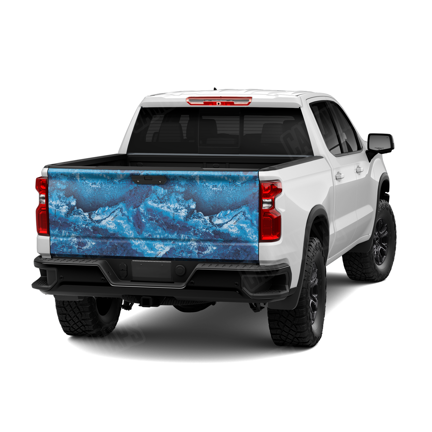 Realtree XTREME Dark Blue Camo Tailgate Vinyl Wrap