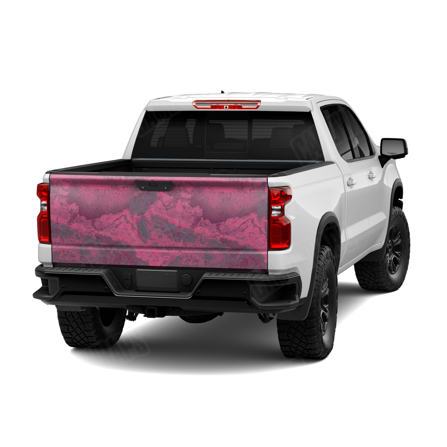 Realtree XTREME Dark Magenta Camo Tailgate Vinyl Wrap