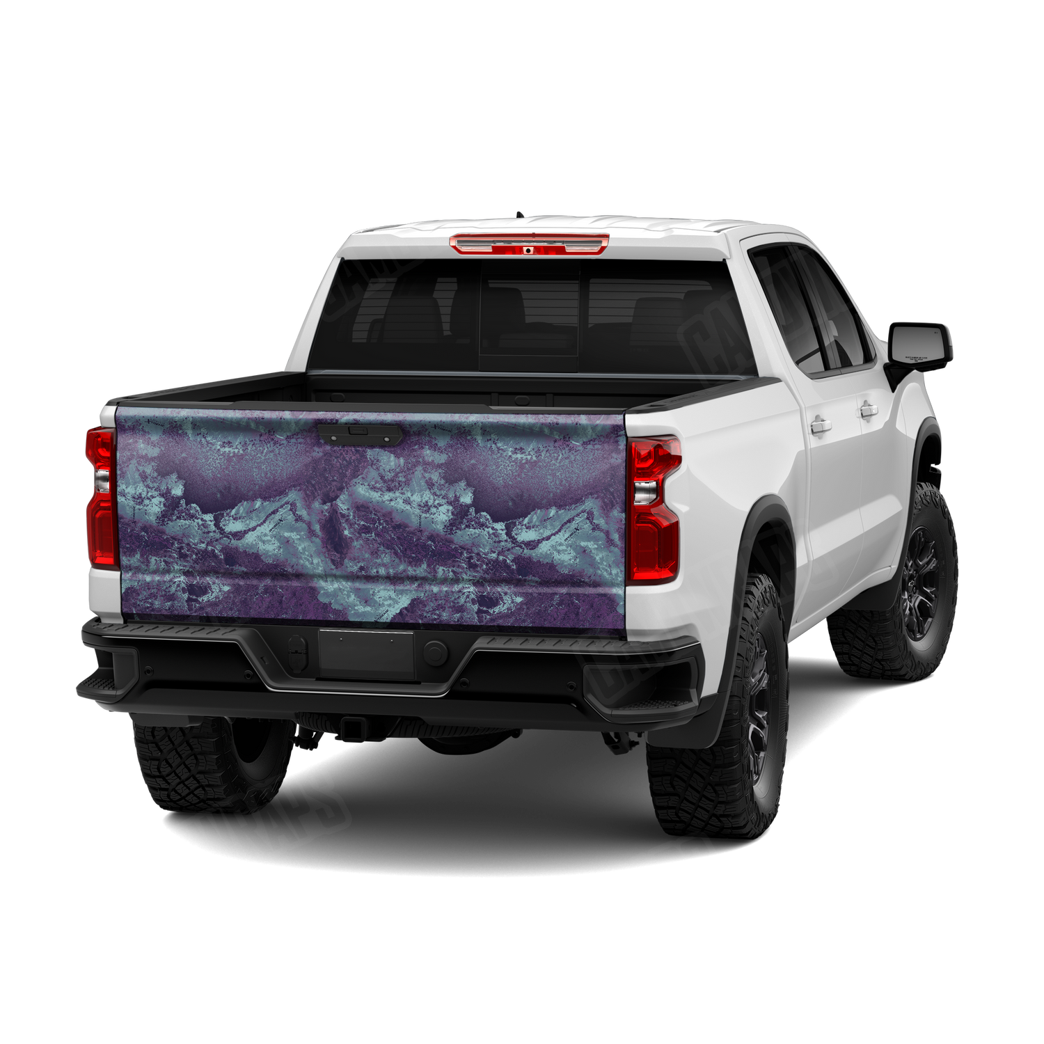 Realtree XTREME Frozen Grape Camo Tailgate Vinyl Wrap