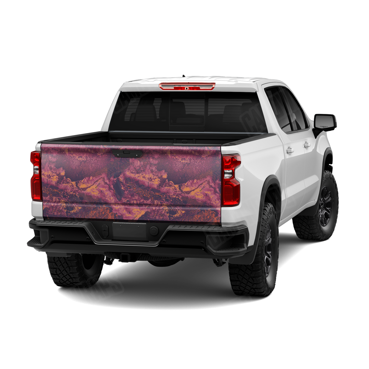 Realtree XTREME Gothic Grape Camo Tailgate Vinyl Wrap