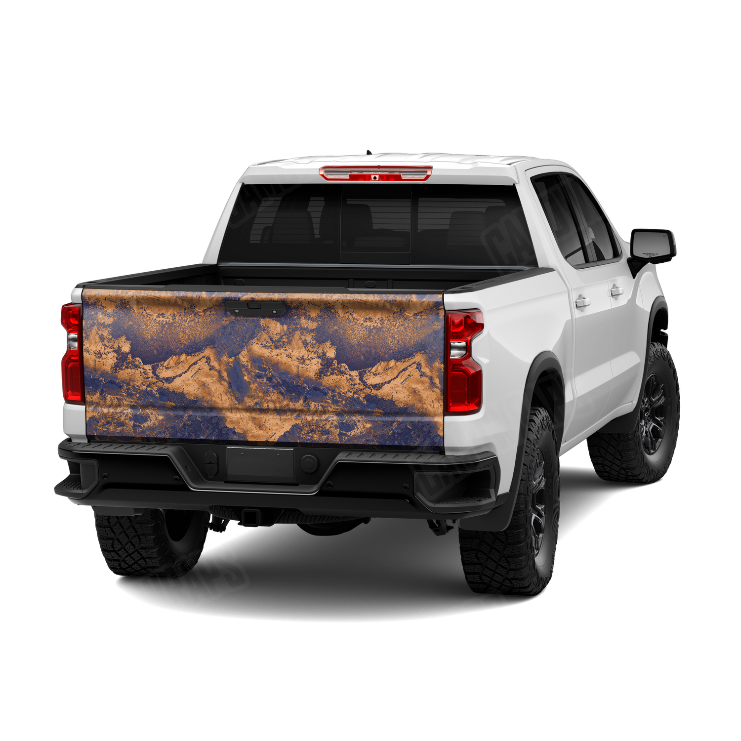 Realtree XTREME Spiced Navy Camo Tailgate Vinyl Wrap