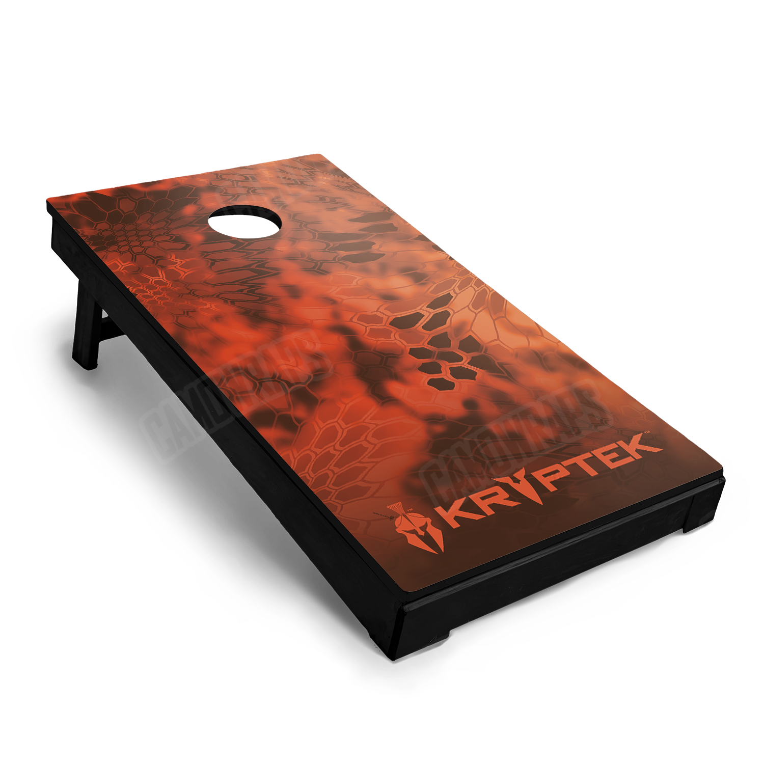 Kryptek Orange Cornhole Vinyl Wrap