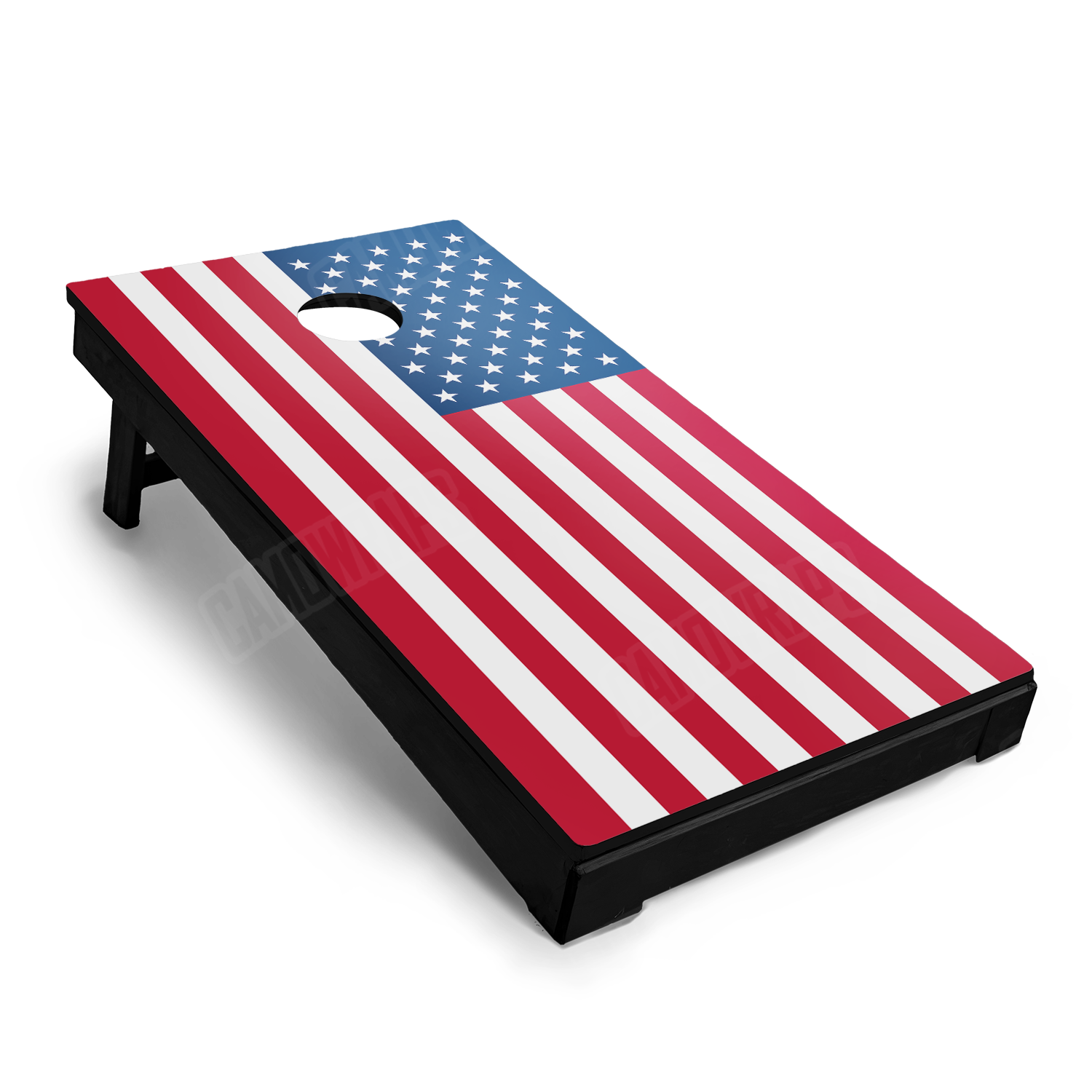 Patriotic American Flag Cornhole Vinyl Wrap