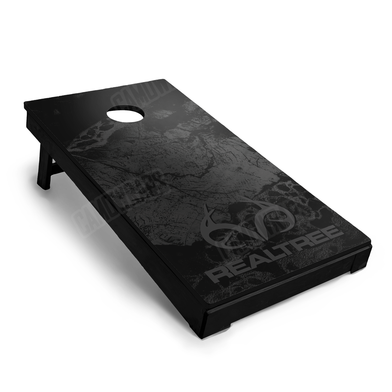 Realtree WAV3 Black Cornhole Vinyl Wrap