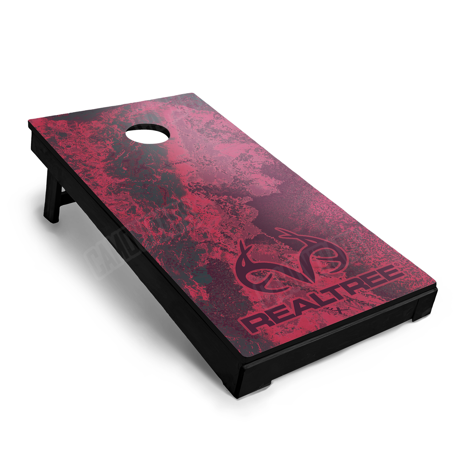 Realtree XTREME Dark Magenta Cornhole Vinyl Wrap