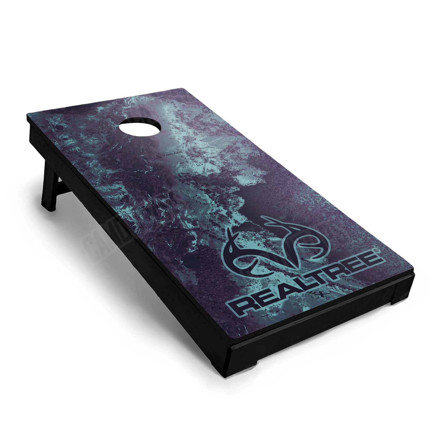 Realtree XTREME Frozen Grape Cornhole Vinyl Wrap