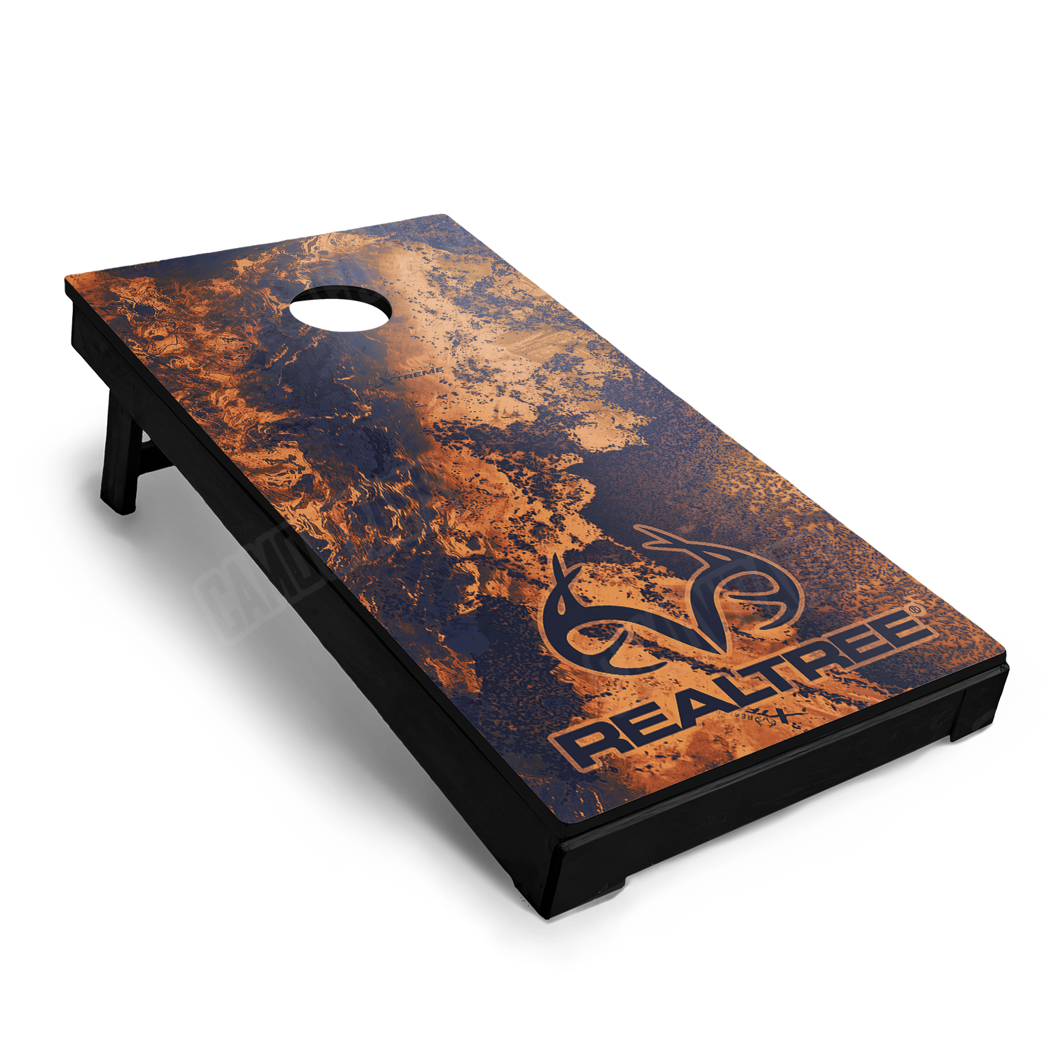 Realtree XTREME Spiced Navy Cornhole Vinyl Wrap