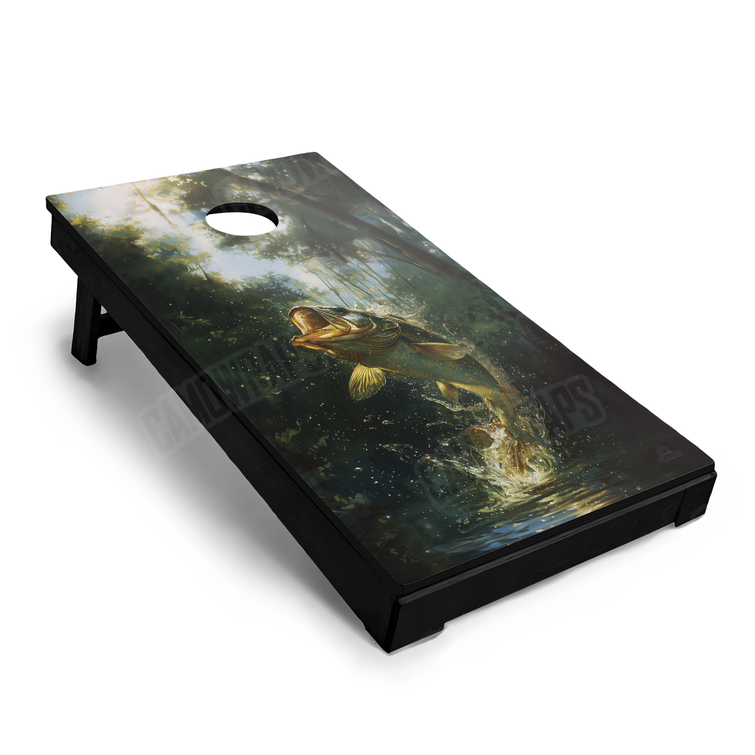 Wildlife Bass Cornhole Vinyl Wrap