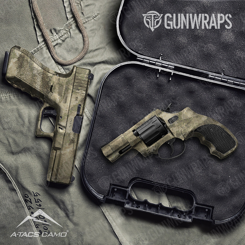 Handgun A-TACS AU-X Camo Gun Skin Vinyl Wrap