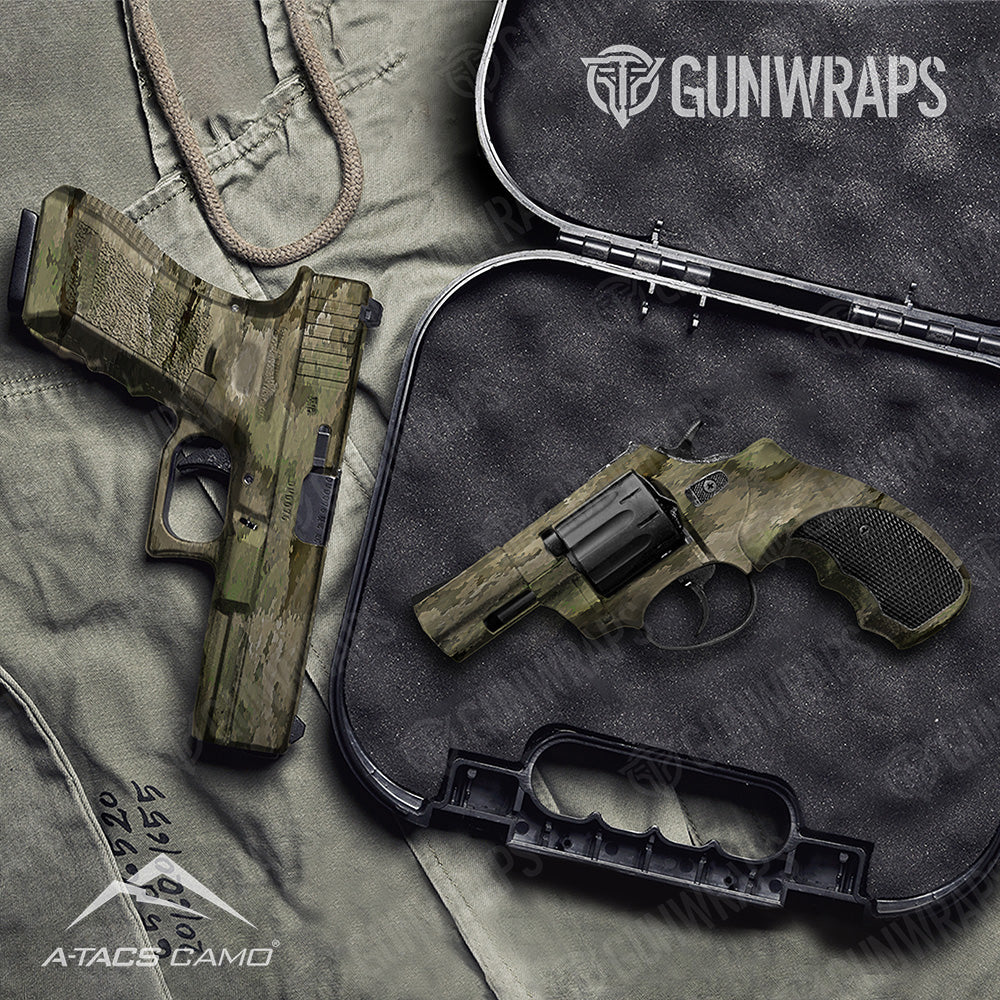 Handgun A-TACS iX Camo Gun Skin Vinyl Wrap