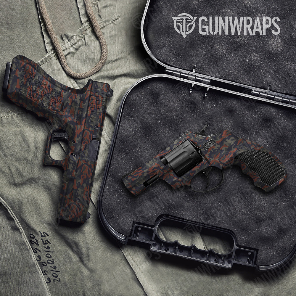 Handgun Classic Blue Copper Camo Gun Skin Vinyl Wrap