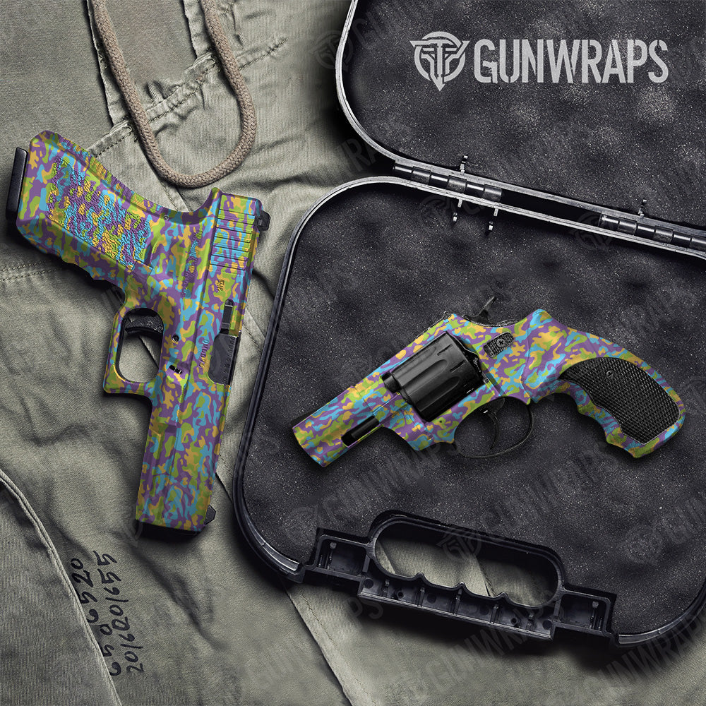 Handgun Classic Carnival Camo Gun Skin Vinyl Wrap