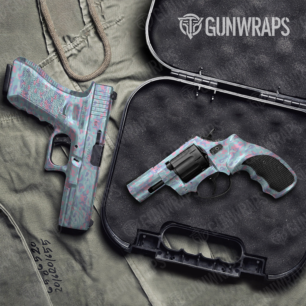 Handgun Classic Cotton Candy Camo Gun Skin Vinyl Wrap