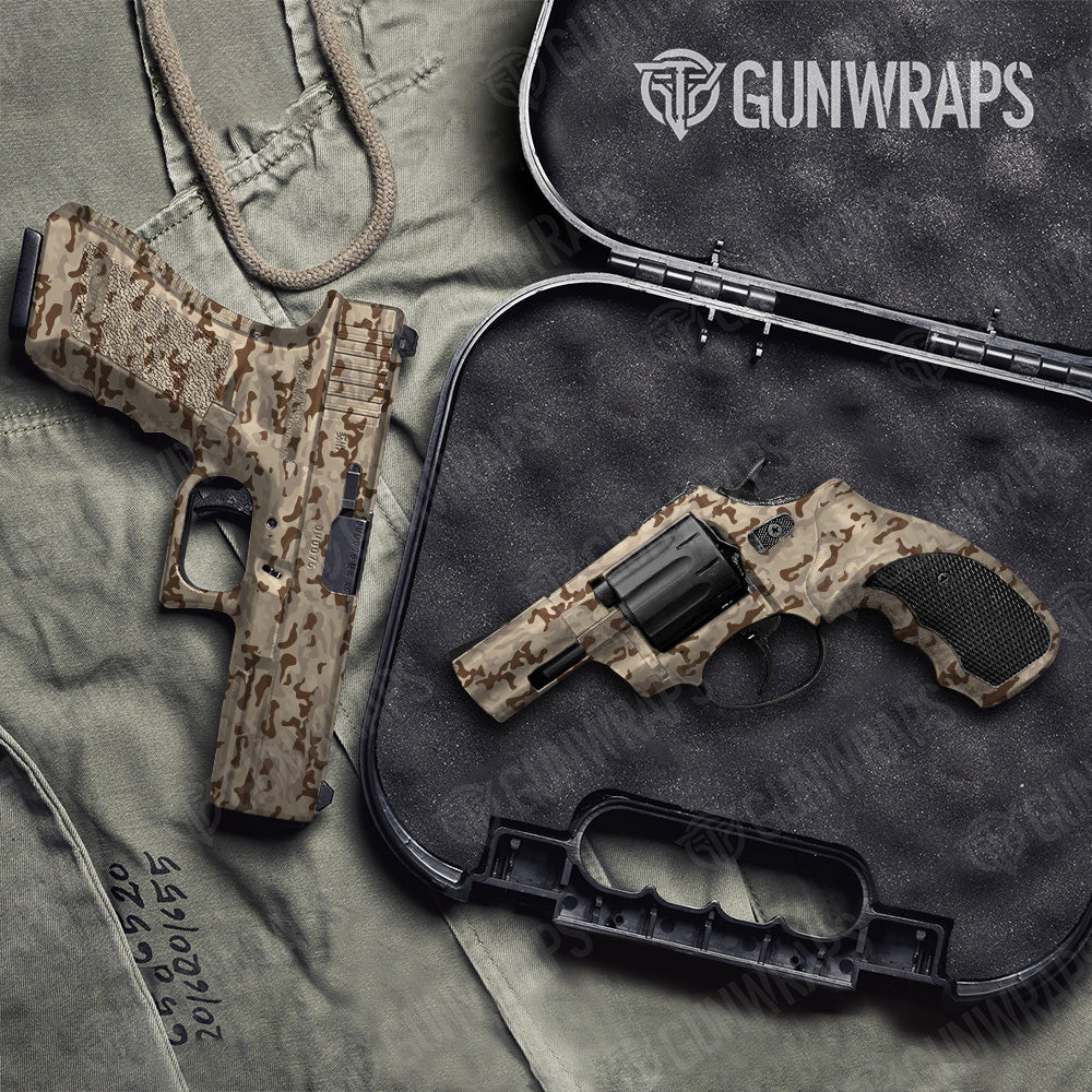 Handgun Classic Desert Camo Gun Skin Vinyl Wrap