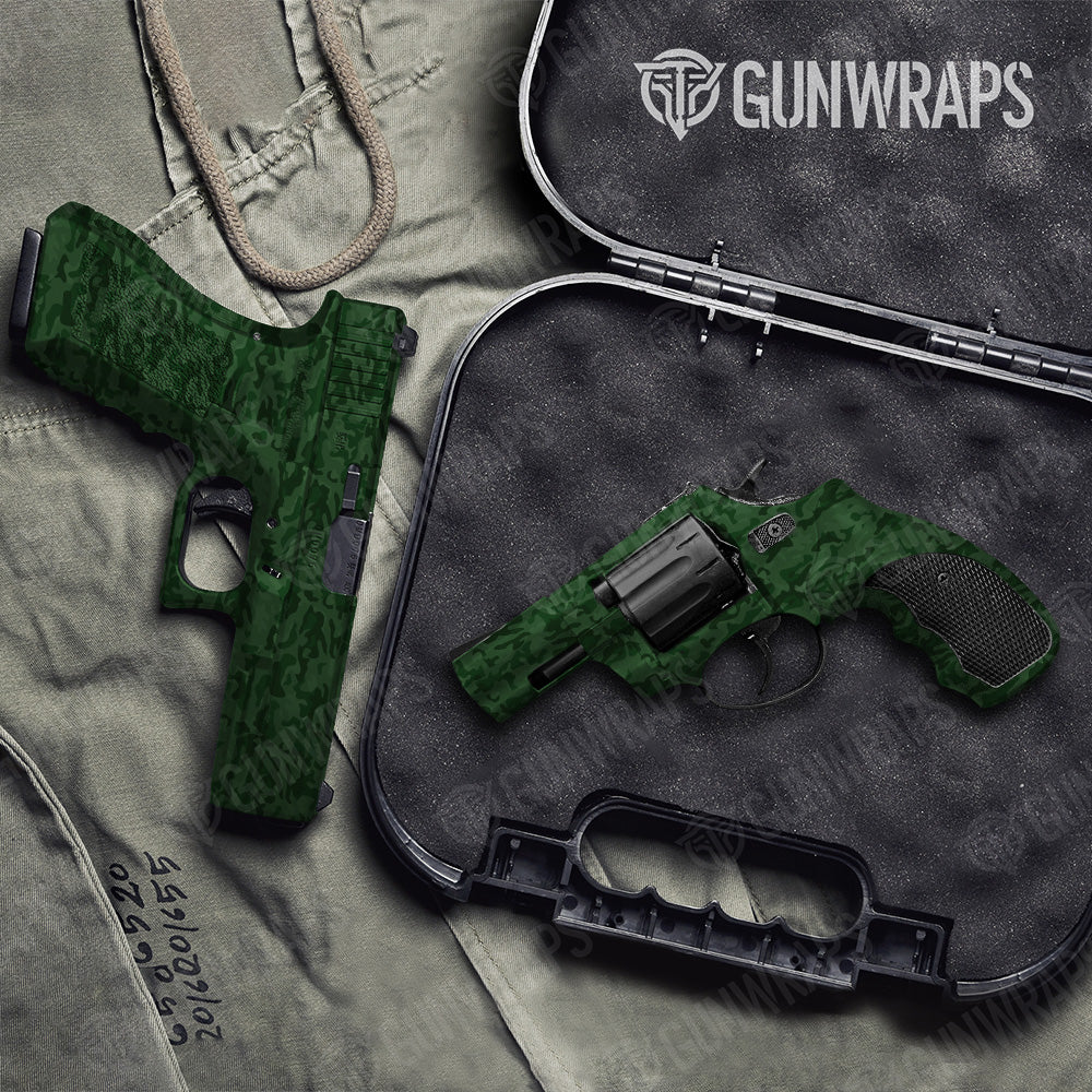 Handgun Classic Elite Green Camo Gun Skin Vinyl Wrap