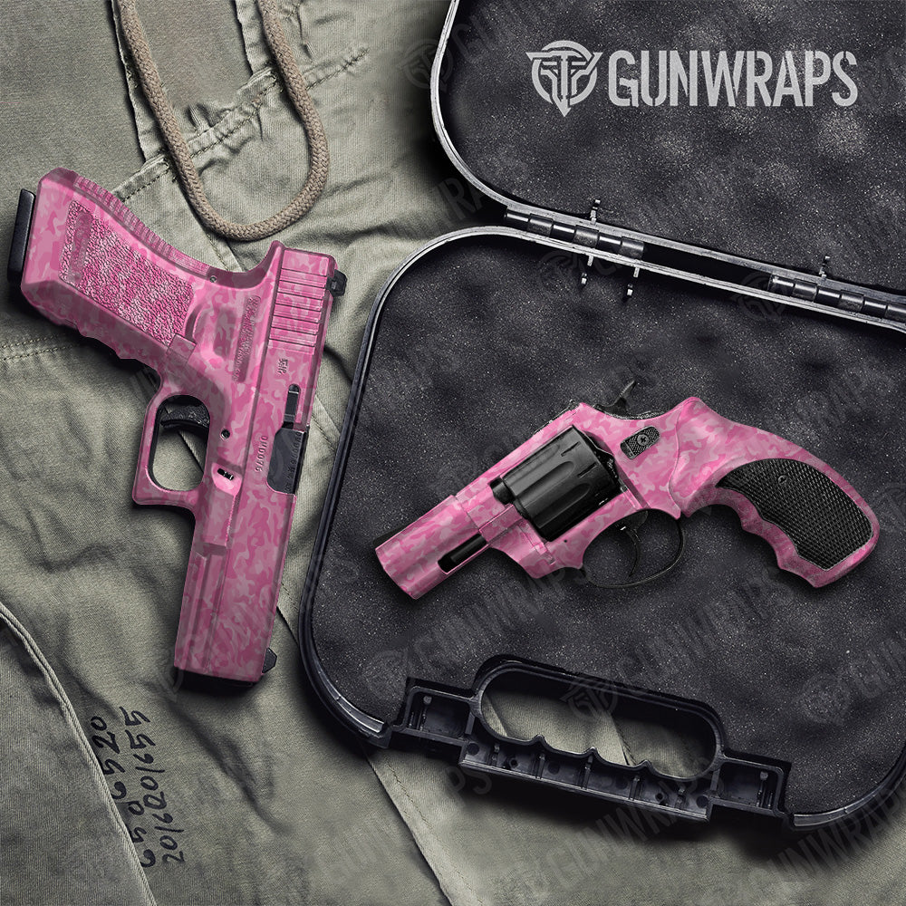 Handgun Classic Elite Pink Camo Gun Skin Vinyl Wrap