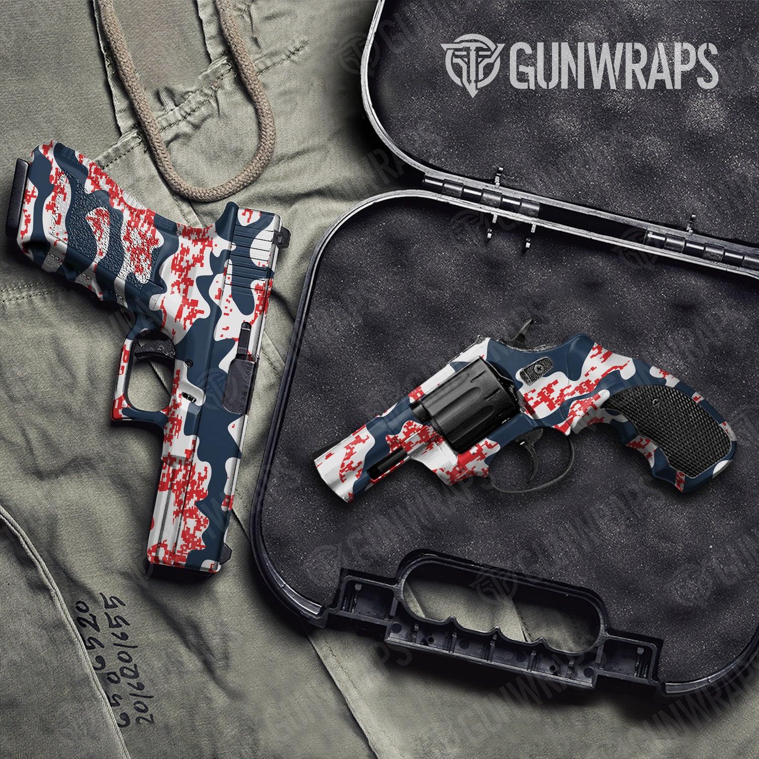 Handgun Compound America Camo Gun Skin Vinyl Wrap