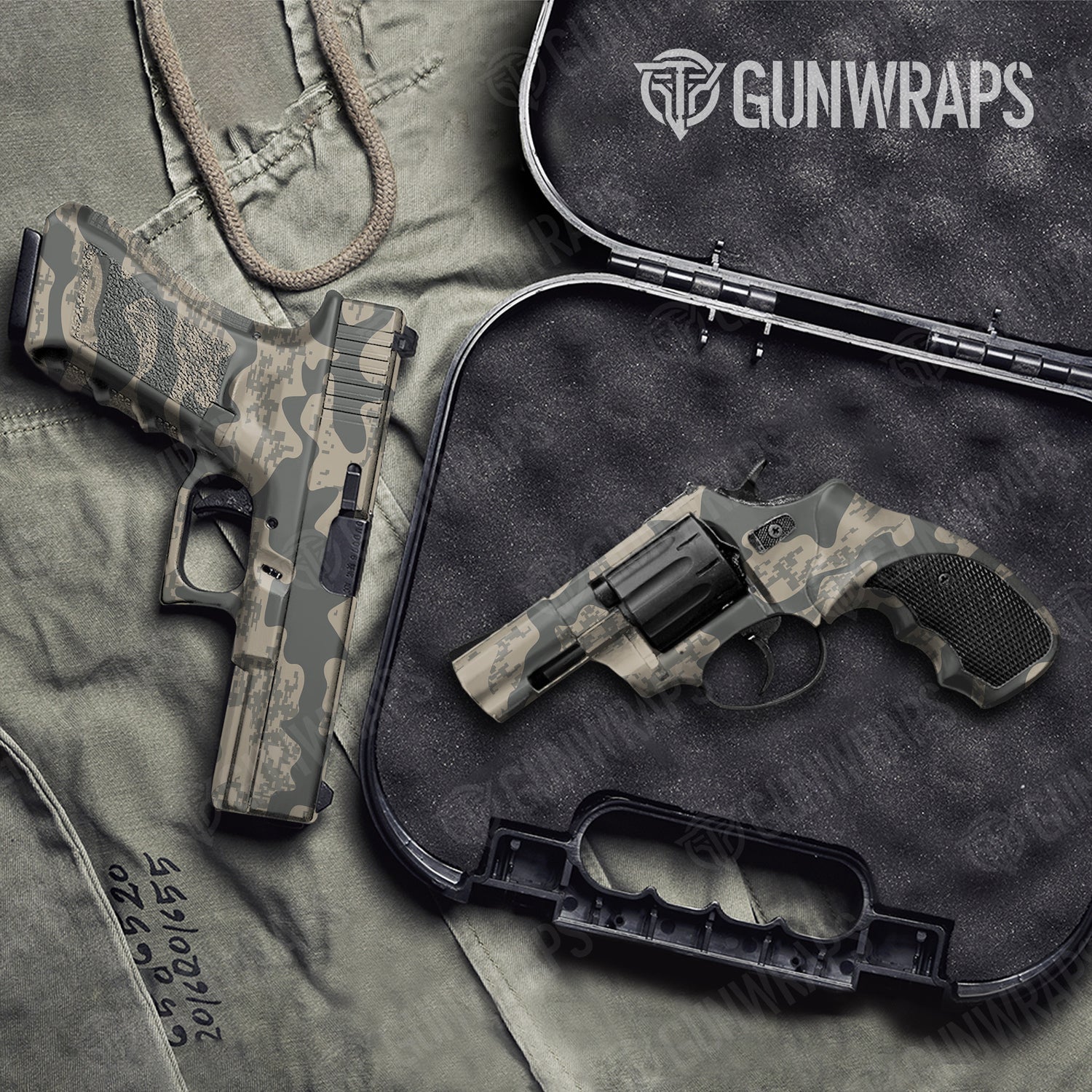 Handgun Compound Army Camo Gun Skin Vinyl Wrap