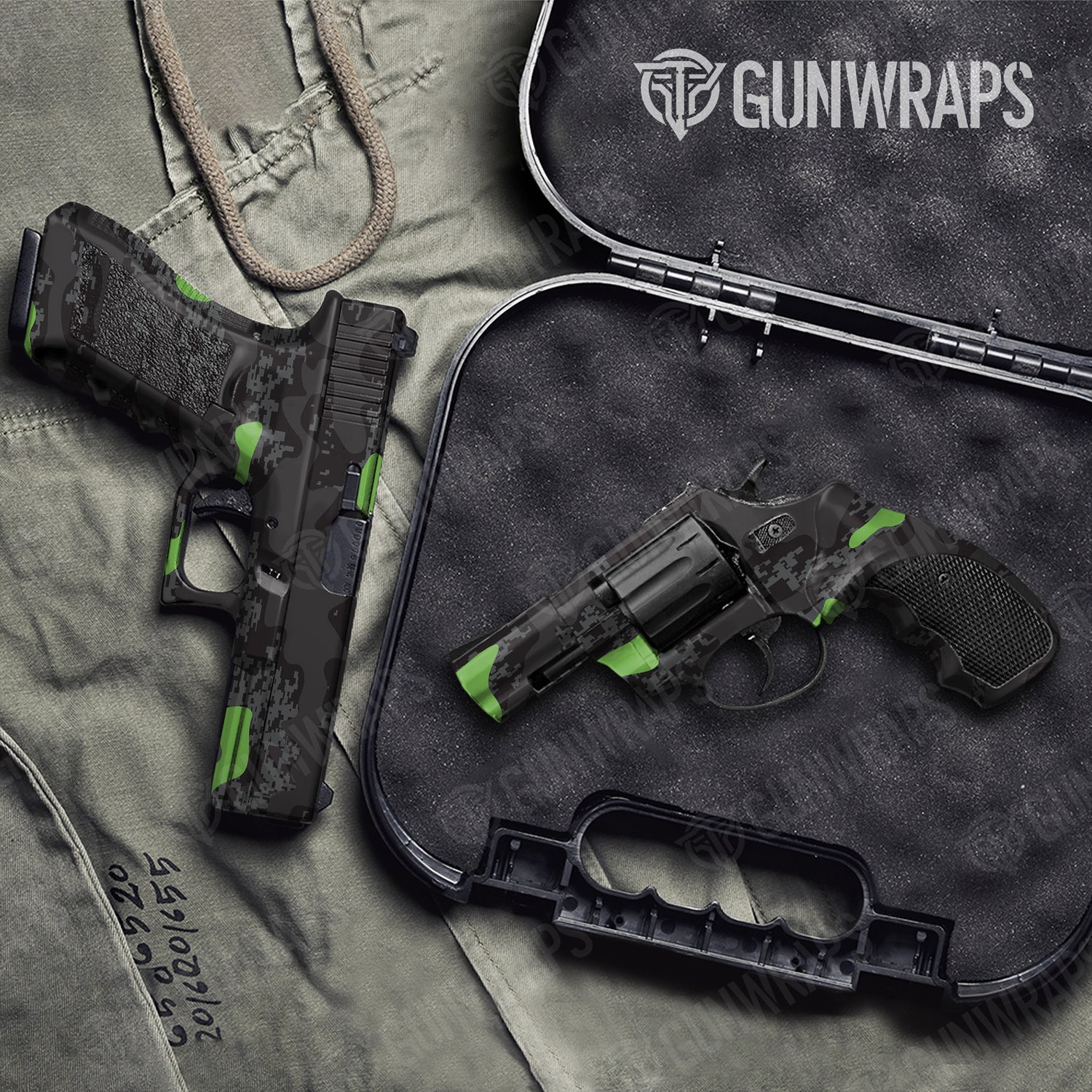 Handgun Compound Metro Green Camo Gun Skin Vinyl Wrap