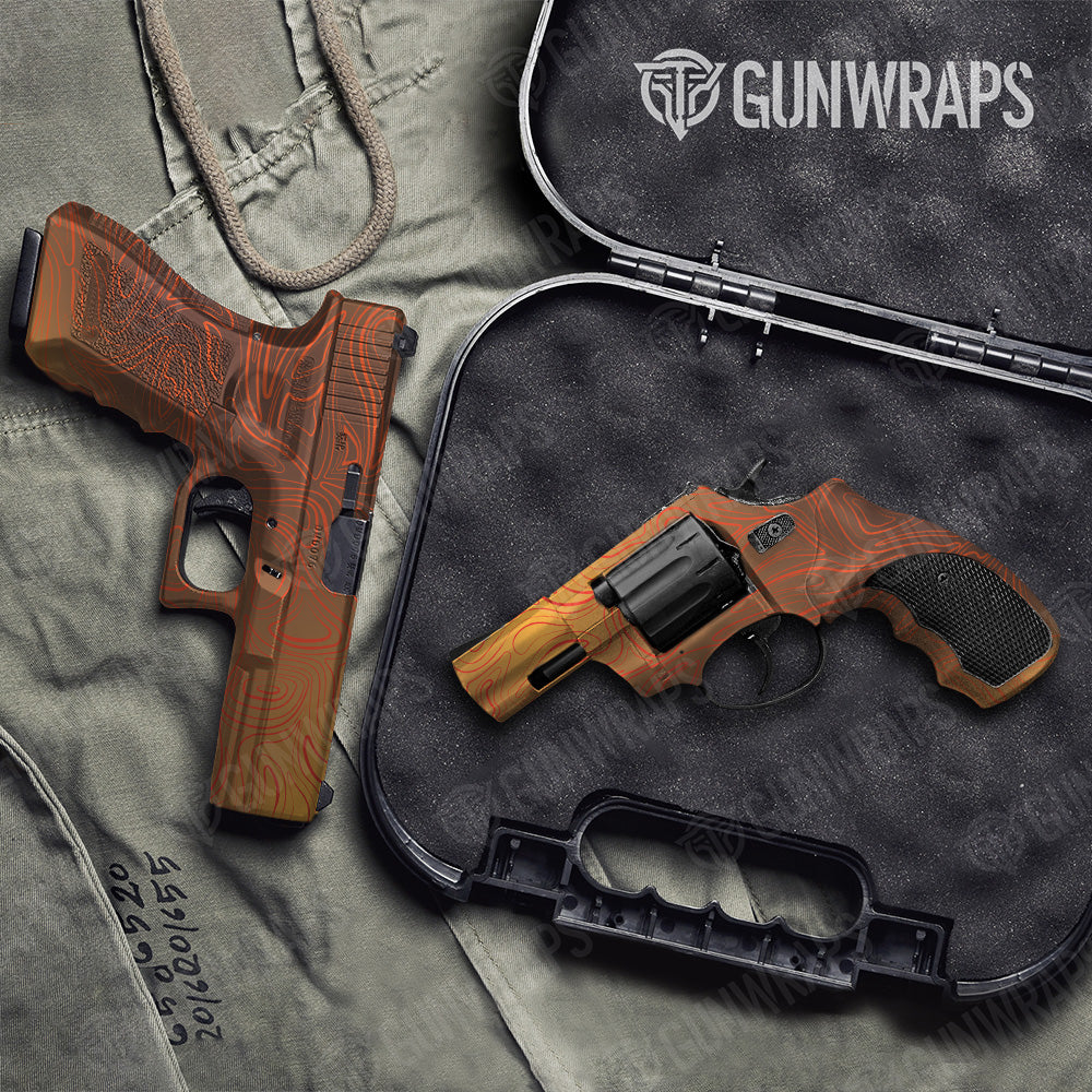 Handgun Damascus Autumn Camo Gun Skin Vinyl Wrap