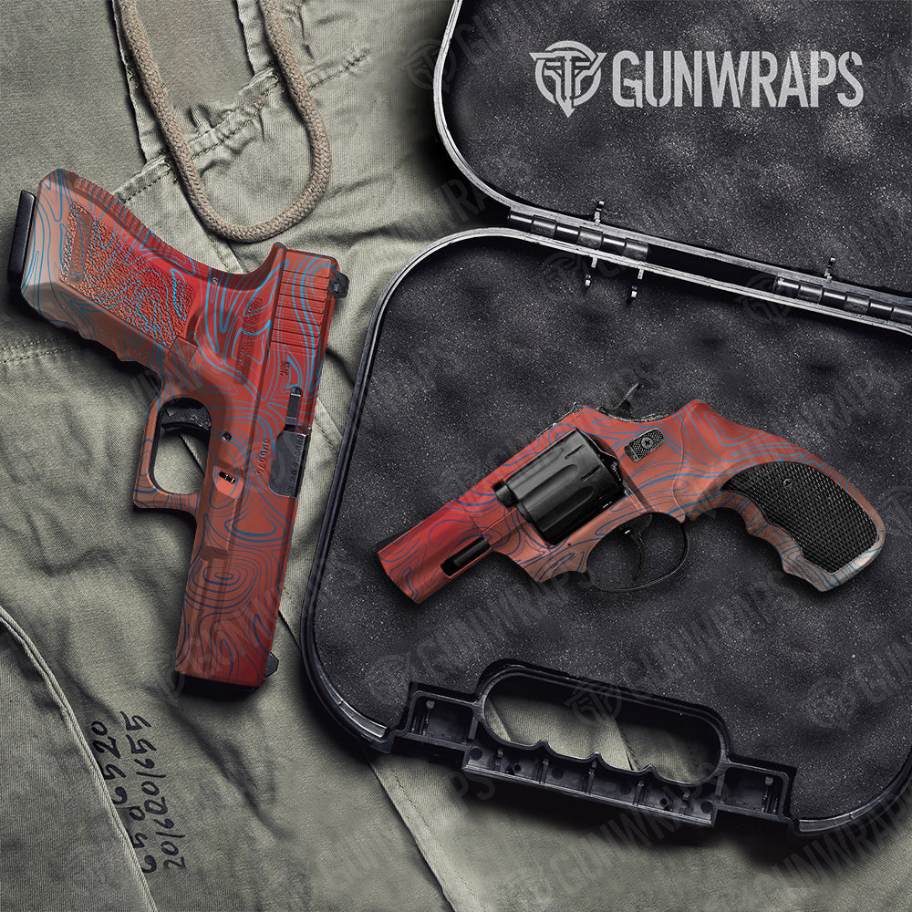 Handgun Damascus Patriot Camo Gun Skin Vinyl Wrap