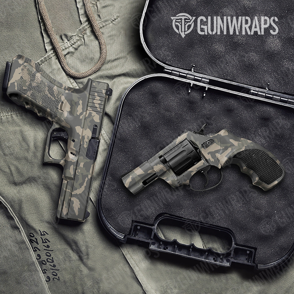 Handgun Erratic Army Camo Gun Skin Vinyl Wrap