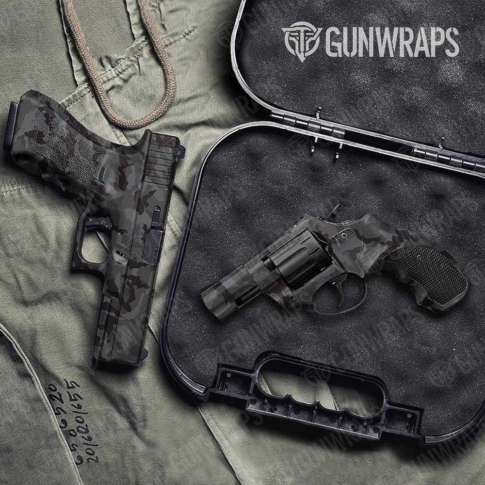 Handgun Erratic Elite Black Camo Gun Skin Vinyl Wrap