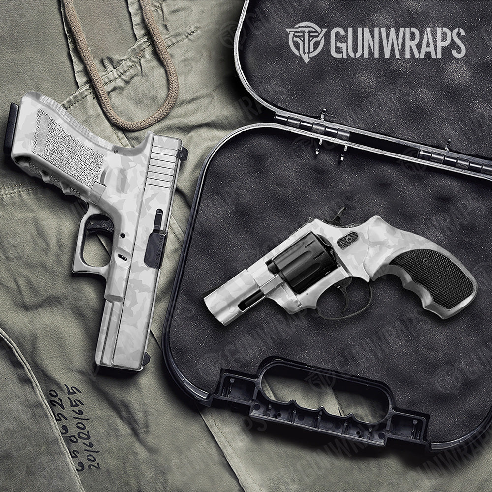 Handgun Erratic Elite White Camo Gun Skin Vinyl Wrap