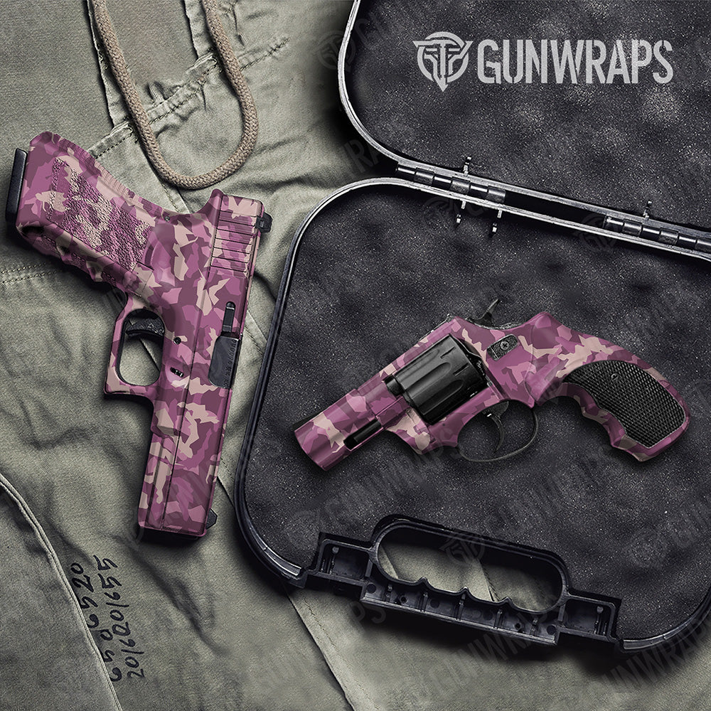 Handgun Erratic Floral Camo Gun Skin Vinyl Wrap