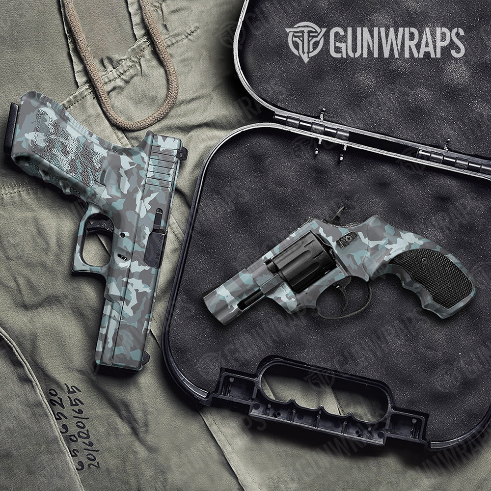 Handgun Erratic Overcast Camo Gun Skin Vinyl Wrap