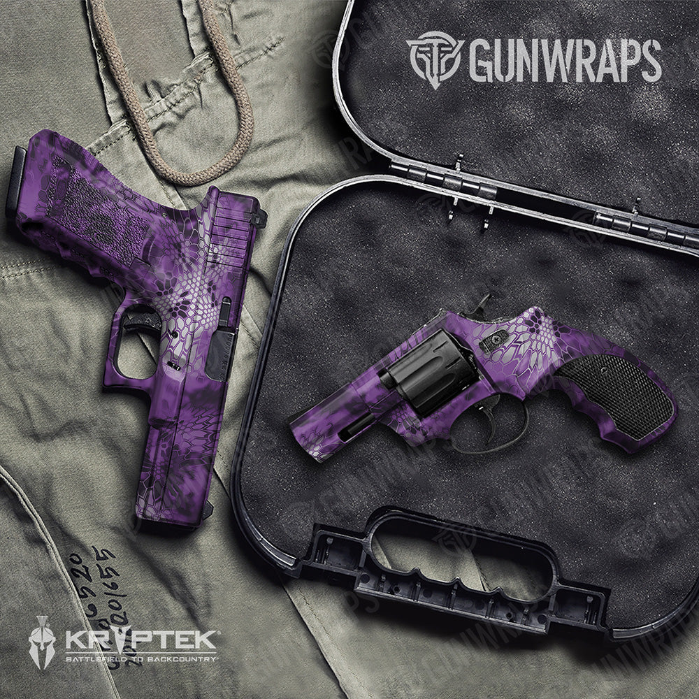 Handgun Kryptek Amethyst Camo Gun Skin Vinyl Wrap