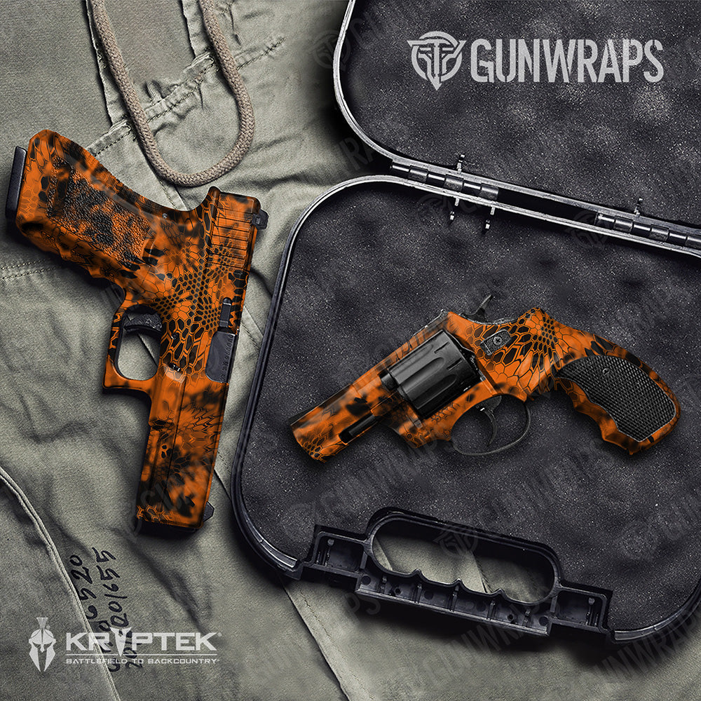 Handgun Kryptek Inferno Camo Gun Skin Vinyl Wrap